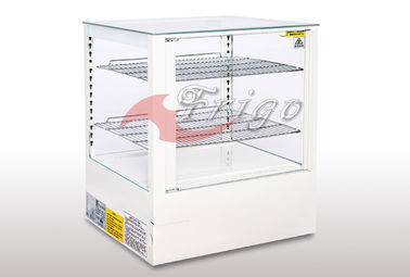 Four Sides Glass - 1 Or 2 Heated Display Case Hinged Doors - 30 To 60 Degree